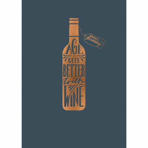 Picture of AGE GETS BETTER WITH WINE CARD